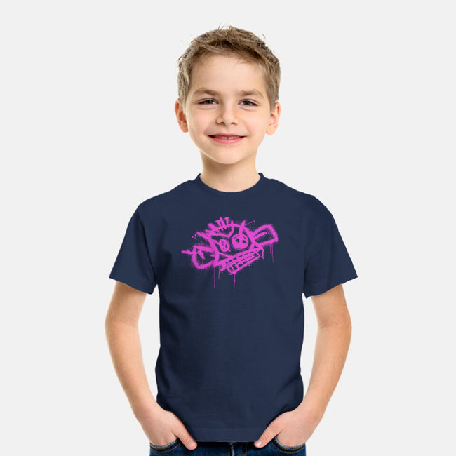 Jinx Monkey Pink-Youth-Basic-Tee-rocketman_art