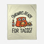 Owlways Ready For Tacos-None-Fleece-Blanket-Wenceslao A Romero