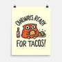 Owlways Ready For Tacos-None-Matte-Poster-Wenceslao A Romero