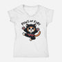 Paws Of Fury-Womens-V-Neck-Tee-fanfreak1