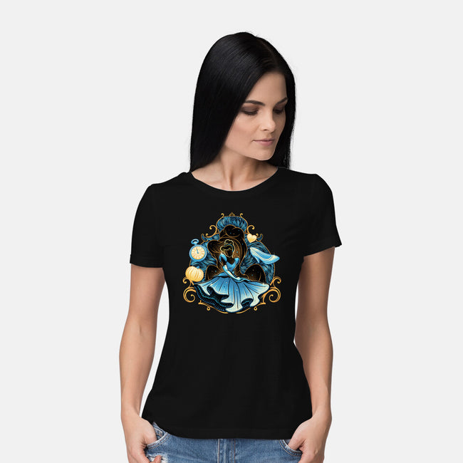 Wish Upon A Starry Night-Womens-Basic-Tee-glitchygorilla