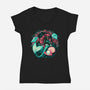 Under The Seas Of Stars-Womens-V-Neck-Tee-glitchygorilla