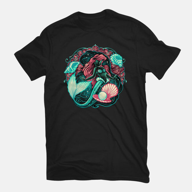 Under The Seas Of Stars-Womens-Fitted-Tee-glitchygorilla