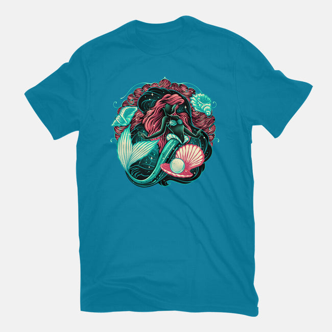 Under The Seas Of Stars-Womens-Fitted-Tee-glitchygorilla