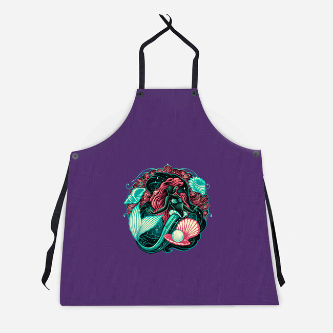 Under The Seas Of Stars-Unisex-Kitchen-Apron-glitchygorilla