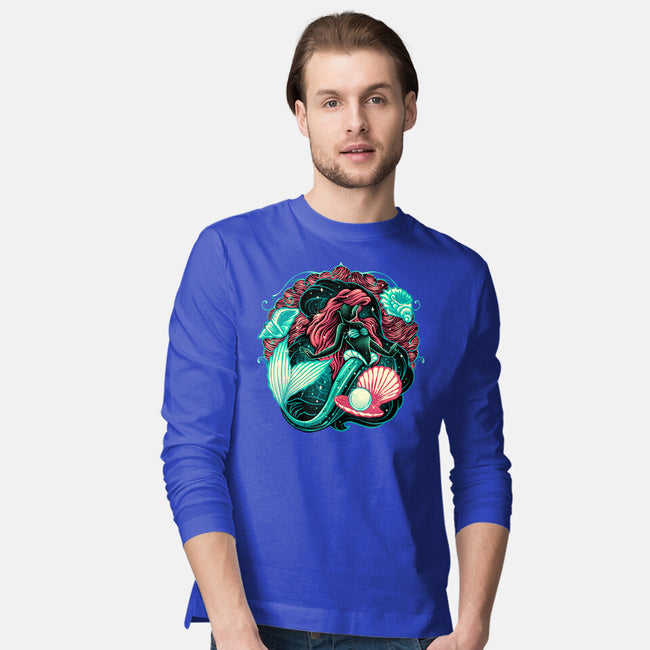 Under The Seas Of Stars-Mens-Long Sleeved-Tee-glitchygorilla