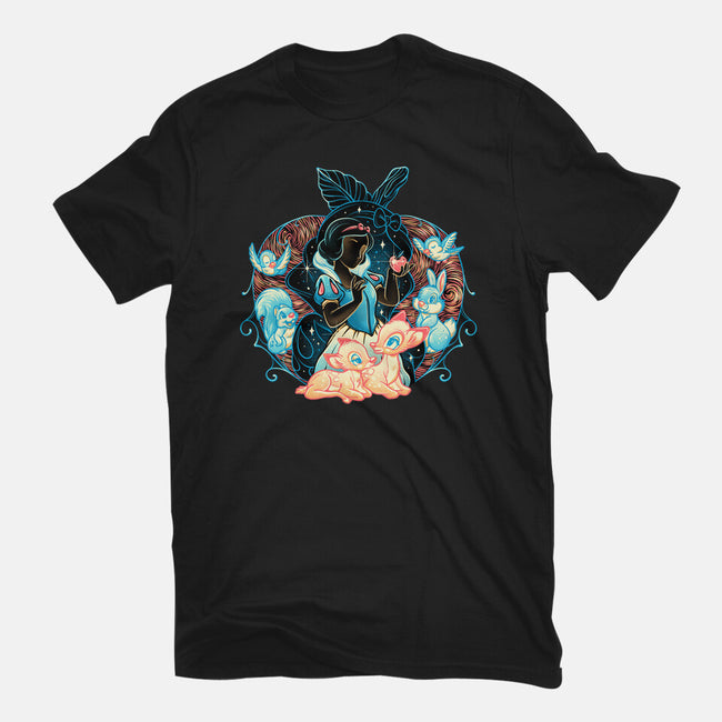 The Fairest In The Night Sky-Womens-Basic-Tee-glitchygorilla