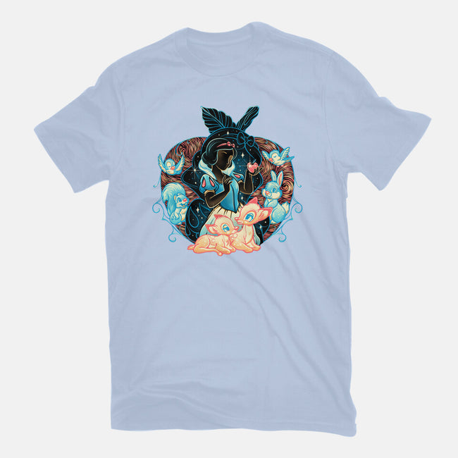 The Fairest In The Night Sky-Womens-Basic-Tee-glitchygorilla
