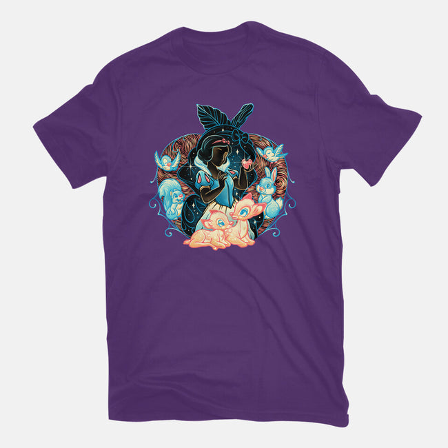 The Fairest In The Night Sky-Womens-Basic-Tee-glitchygorilla