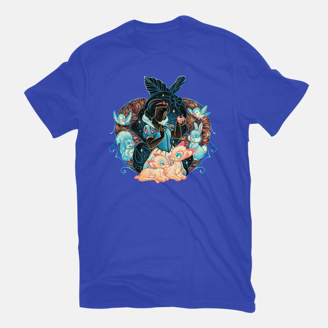 The Fairest In The Night Sky-Womens-Basic-Tee-glitchygorilla
