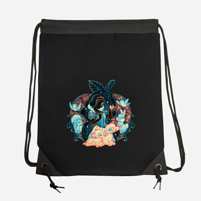 The Fairest In The Night Sky-None-Drawstring-Bag-glitchygorilla