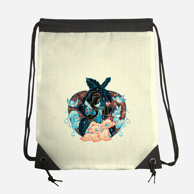 The Fairest In The Night Sky-None-Drawstring-Bag-glitchygorilla