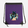 The Fairest In The Night Sky-None-Drawstring-Bag-glitchygorilla