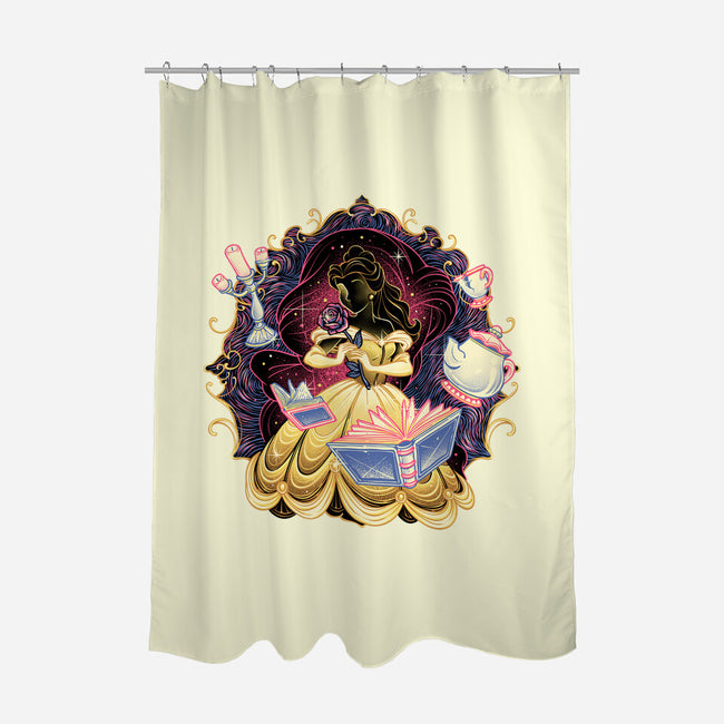 Shining Beauty-None-Polyester-Shower Curtain-glitchygorilla