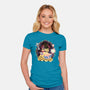 Shining Beauty-Womens-Fitted-Tee-glitchygorilla