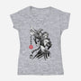 Jinx Sumi-e-Womens-V-Neck-Tee-DrMonekers