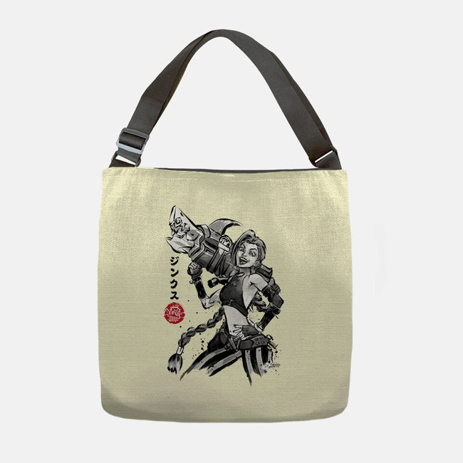 Jinx Sumi-e-None-Adjustable Tote-Bag-DrMonekers