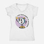 Happy Hour No Limit-Womens-V-Neck-Tee-Claudia