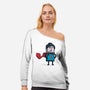 CTRL S-uperhero-Womens-Off Shoulder-Sweatshirt-Claudia