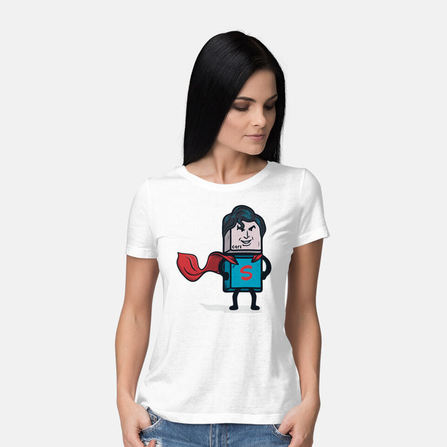 CTRL S-uperhero-Womens-Basic-Tee-Claudia