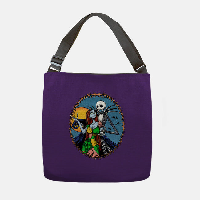 Jack And Sally Old Skool-None-Adjustable Tote-Bag-Superblitz