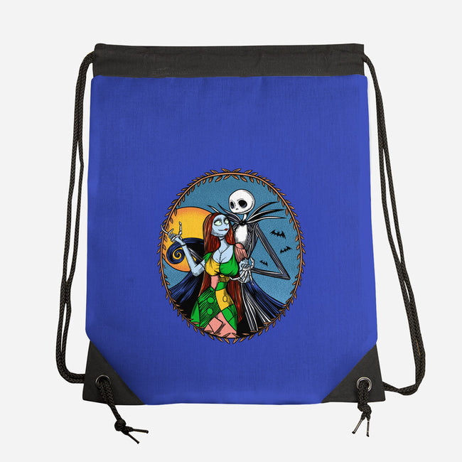 Jack And Sally Old Skool-None-Drawstring-Bag-Superblitz