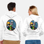 Jack And Sally Old Skool-Unisex-Zip-Up-Sweatshirt-Superblitz