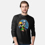 Jack And Sally Old Skool-Mens-Long Sleeved-Tee-Superblitz