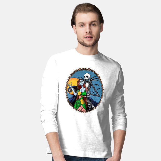 Jack And Sally Old Skool-Mens-Long Sleeved-Tee-Superblitz