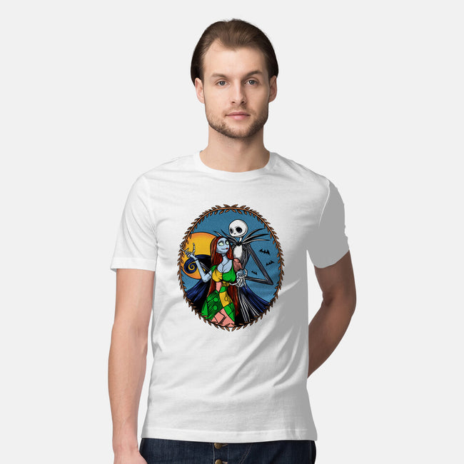 Jack And Sally Old Skool-Mens-Premium-Tee-Superblitz