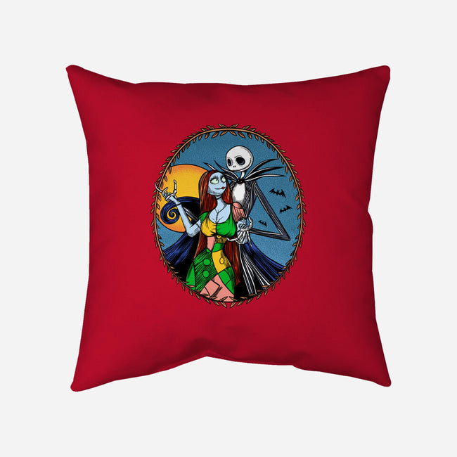 Jack And Sally Old Skool-None-Removable Cover w Insert-Throw Pillow-Superblitz