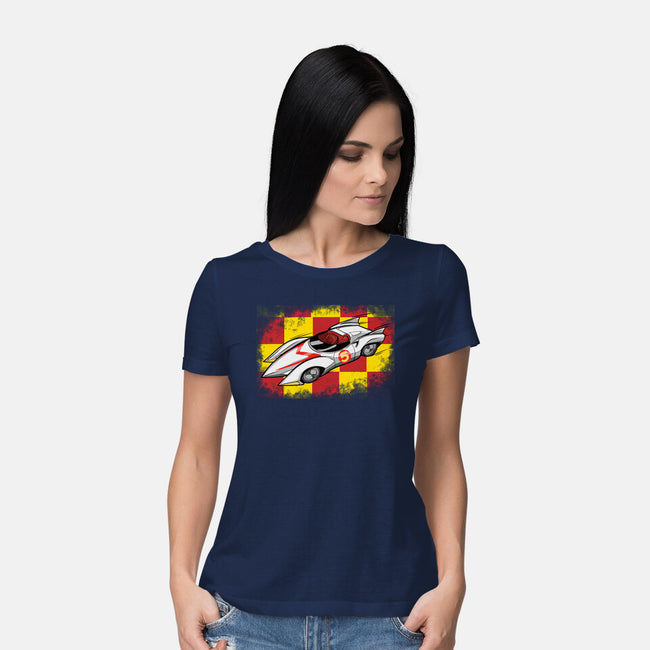 Speed Car-Womens-Basic-Tee-nickzzarto