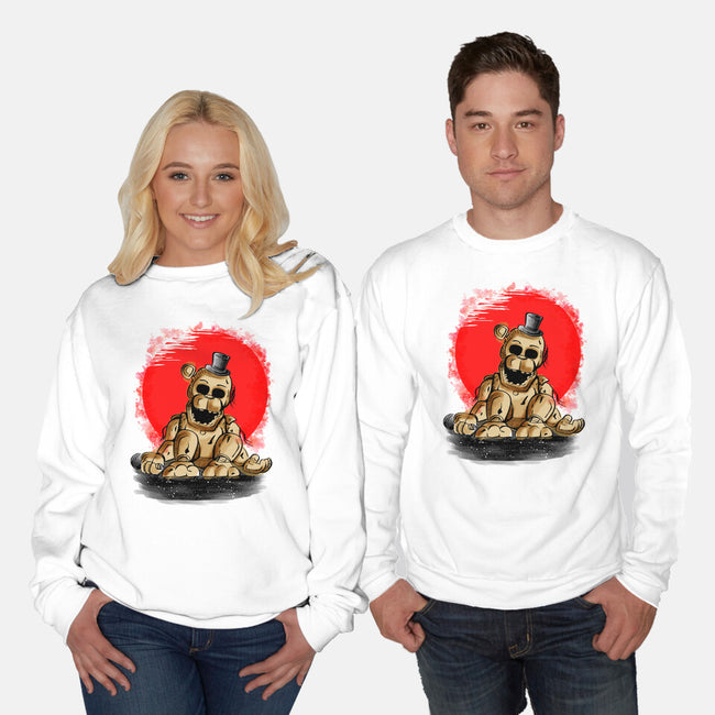 Golden Monster-Unisex-Crew Neck-Sweatshirt-nickzzarto
