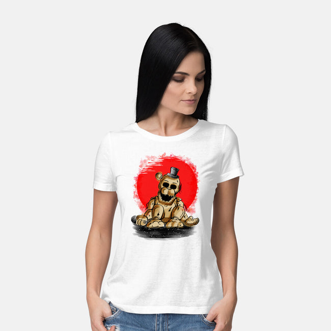 Golden Monster-Womens-Basic-Tee-nickzzarto