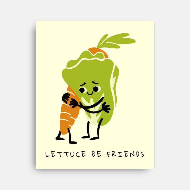 Lettuce Be Friends-None-Stretched-Canvas-FunkVampire