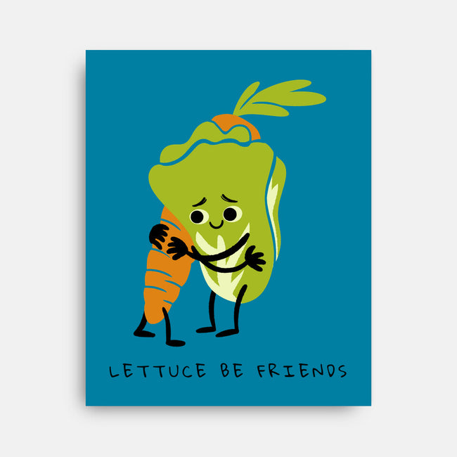 Lettuce Be Friends-None-Stretched-Canvas-FunkVampire