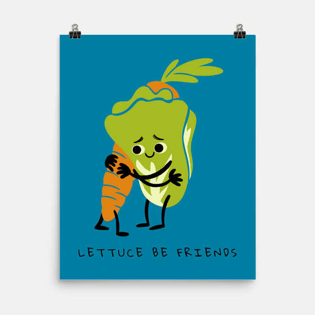 Lettuce Be Friends-None-Matte-Poster-FunkVampire