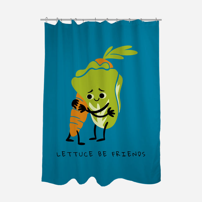 Lettuce Be Friends-None-Polyester-Shower Curtain-FunkVampire