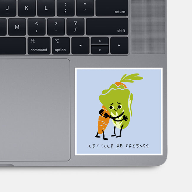 Lettuce Be Friends-None-Glossy-Sticker-FunkVampire