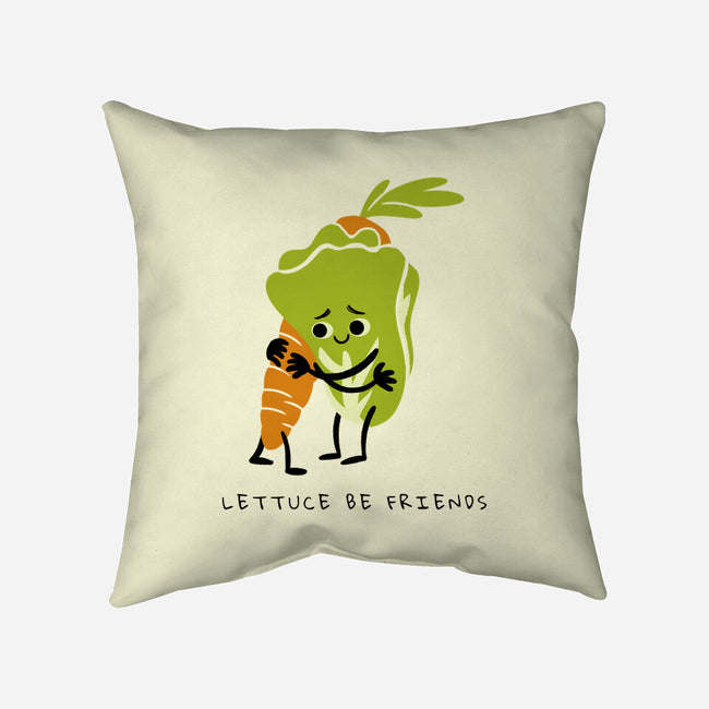 Lettuce Be Friends-None-Removable Cover w Insert-Throw Pillow-FunkVampire