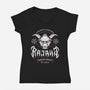 Rajang Black Metal-Womens-V-Neck-Tee-LAGELANTEE