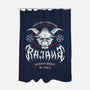 Rajang Black Metal-None-Polyester-Shower Curtain-LAGELANTEE