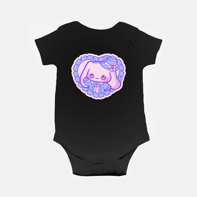 Perrito Blanco Amor-Baby-Basic-Onesie-Panchi Art