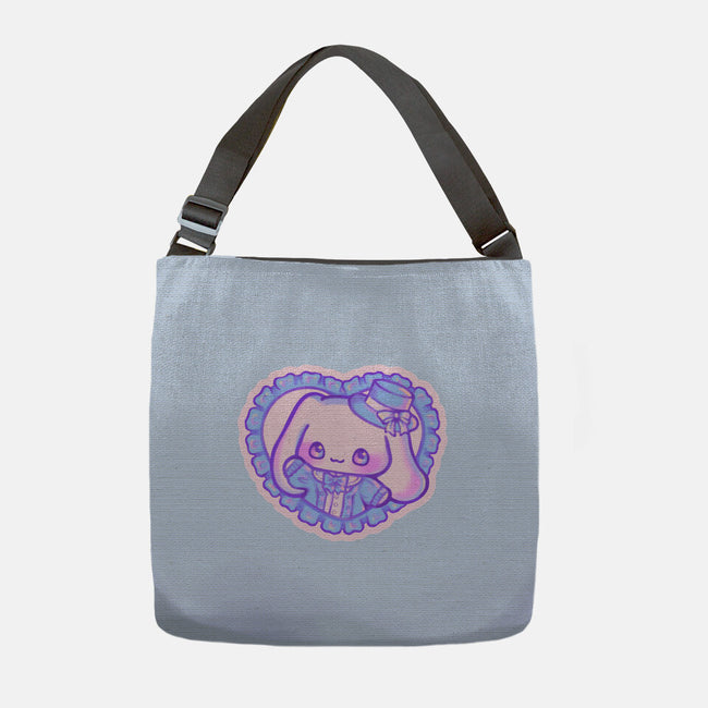 Perrito Blanco Amor-None-Adjustable Tote-Bag-Panchi Art