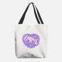 Perrito Blanco Amor-None-Basic Tote-Bag-Panchi Art