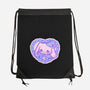 Perrito Blanco Amor-None-Drawstring-Bag-Panchi Art