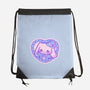 Perrito Blanco Amor-None-Drawstring-Bag-Panchi Art