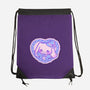 Perrito Blanco Amor-None-Drawstring-Bag-Panchi Art