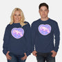 Perrito Blanco Amor-Unisex-Crew Neck-Sweatshirt-Panchi Art