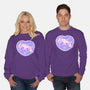 Perrito Blanco Amor-Unisex-Crew Neck-Sweatshirt-Panchi Art